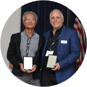 Joseph Diaco, Professor, Camden County College, and Dr. Hieu Nguyen, Professor, Rowan University