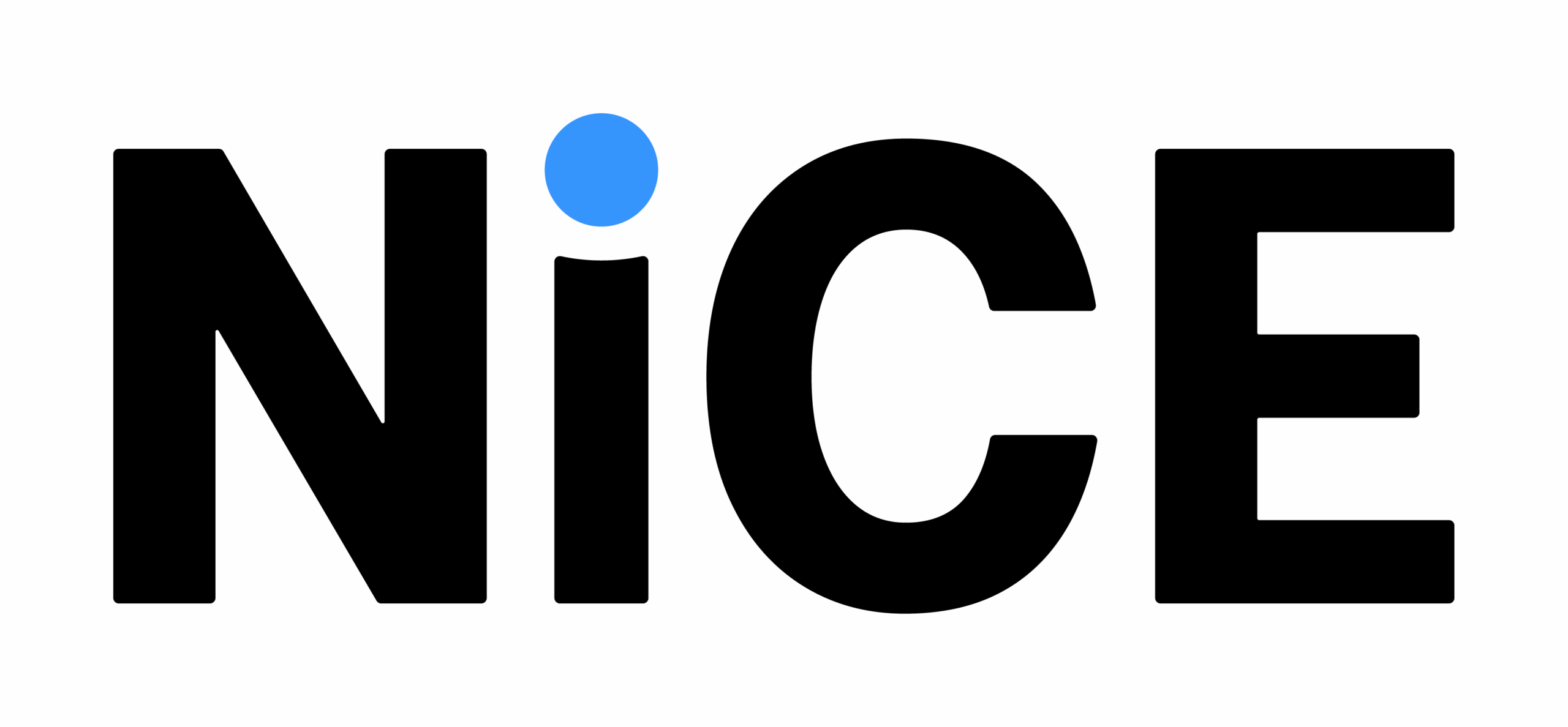 NiCE_Logo Artwork_RGB_Master file_NiCE Logo_Black_Blue dot