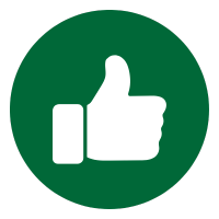 Green Thumbs Up Icon