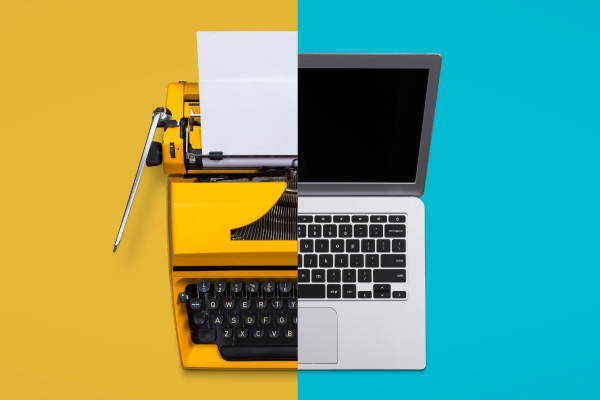 Typewriter and Computer