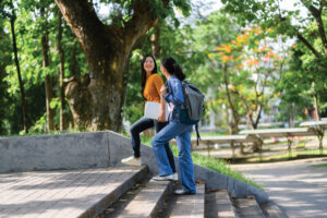 Students Walking