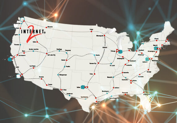 Internet2 map and data.
