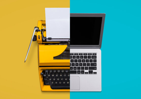 Typewriter and Computer